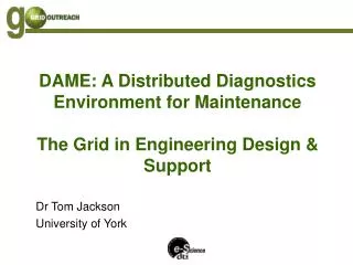 Dr Tom Jackson University of York