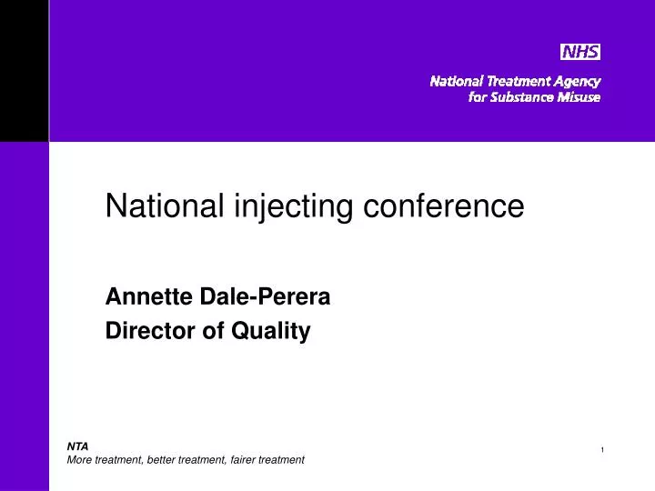 national injecting conference