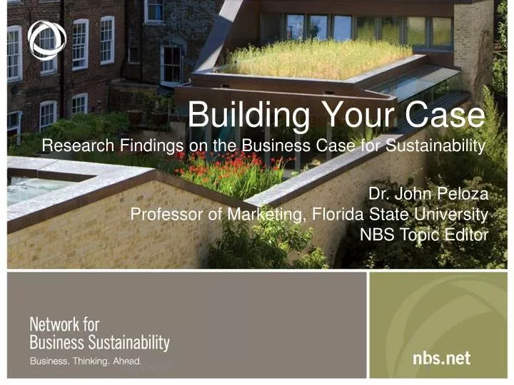 building your case research findings on the business case for sustainability