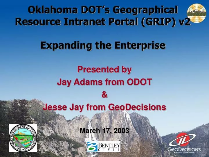 oklahoma dot s geographical resource intranet portal grip v2 expanding the enterprise