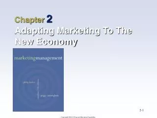 Chapter 2 Adapting Marketing To The New Economy