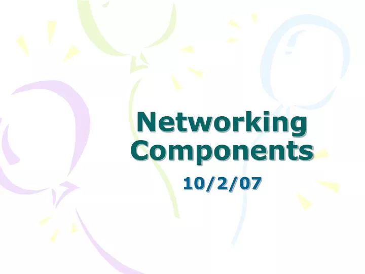 networking components