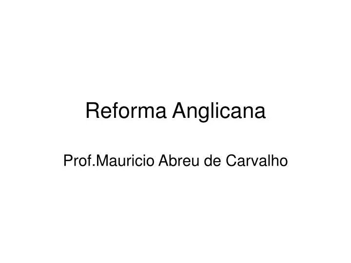 reforma anglicana