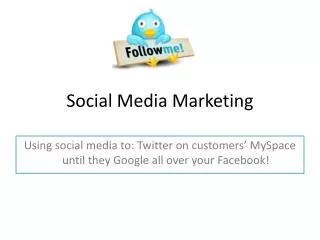 Social Media Marketing