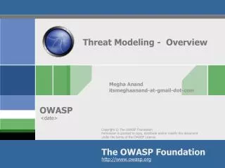 Threat Modeling - Overview