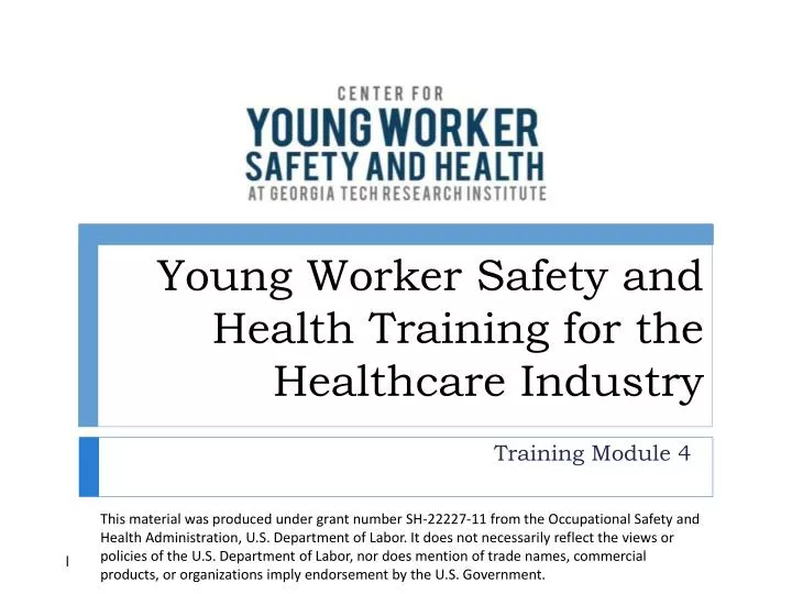 young worker safety and health training for the healthcare industry