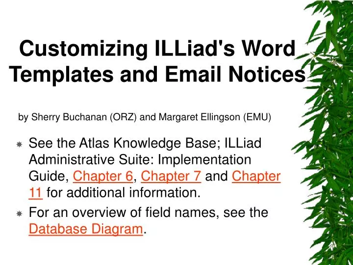 customizing illiad s word templates and email notices