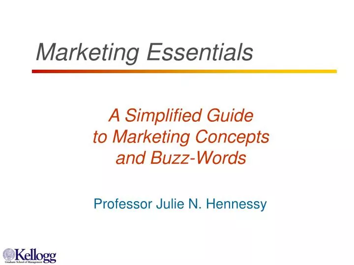 a simplified guide to marketing concepts and buzz words