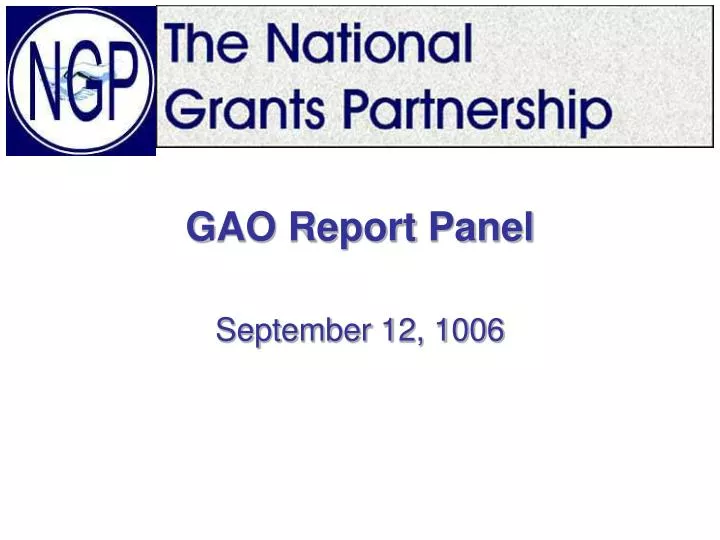 gao report panel