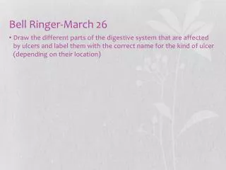 Bell Ringer-March 26