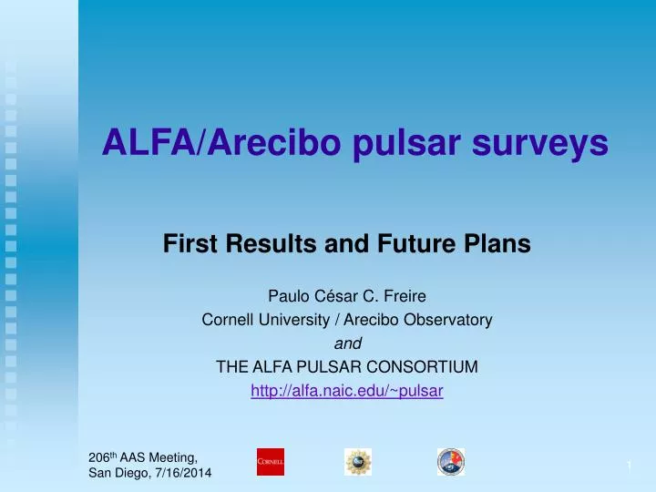 alfa arecibo pulsar surveys