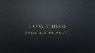 II COrinthians