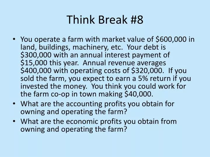 think break 8