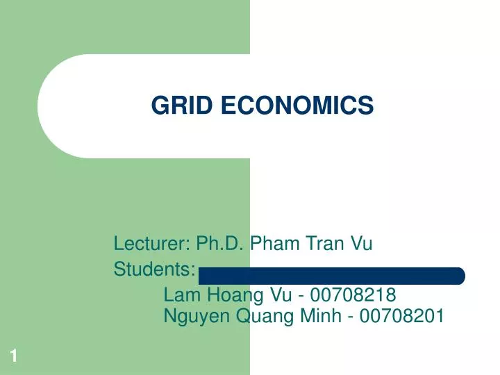 grid economics