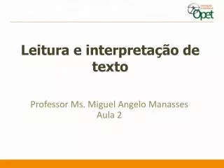 leitura e interpreta o de texto