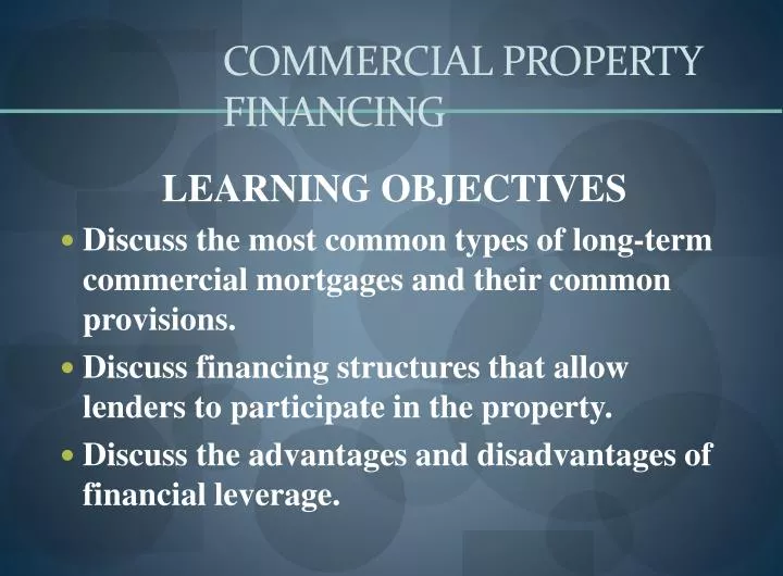 commercial property financing