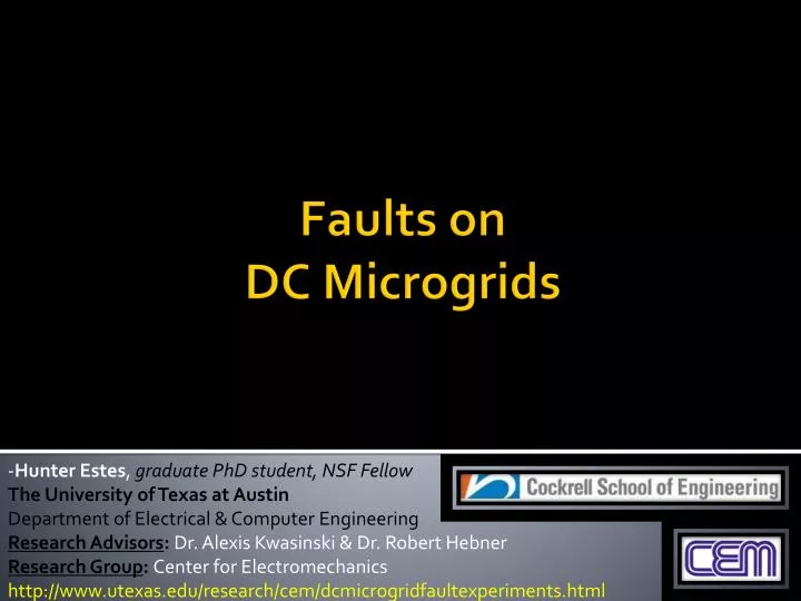 faults on dc microgrids