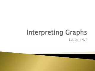 Interpreting Graphs