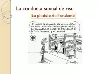 la conducta sexual de risc