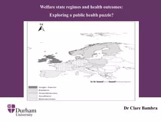 Welfare state regimes and health outcomes: Exploring a public health puzzle?