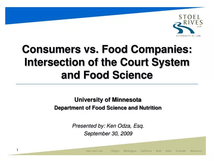 consumers vs food companies intersection of the court system and food science