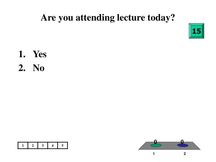 are you attending lecture today
