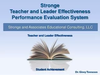 Stronge Teacher and Leader Effectiveness Performance Evaluation System