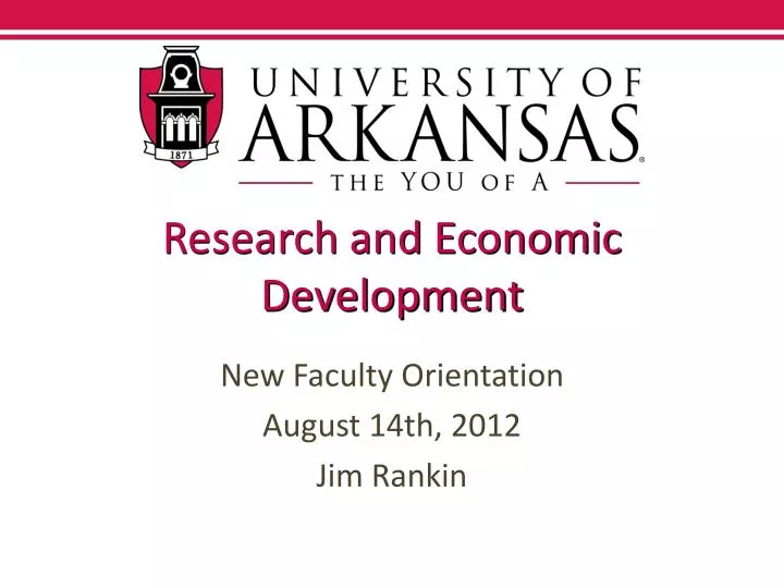 research and economic development