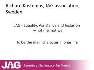 Richard Kostenius, JAG association, Sweden
