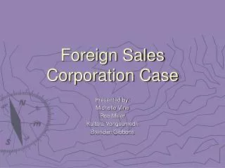 Foreign Sales Corporation Case
