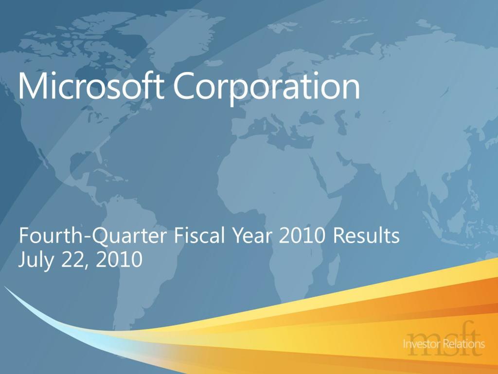 PPT Microsoft Corporation PowerPoint Presentation, free download ID