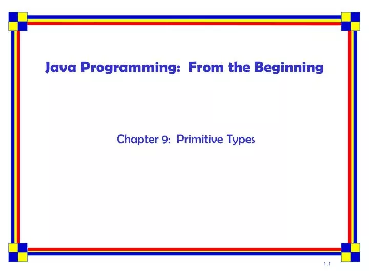java programming from the beginning