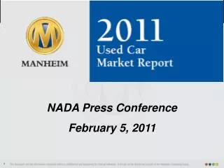 NADA Press Conference February 5, 2011