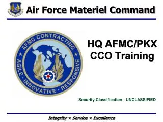 HQ AFMC/PKX CCO Training