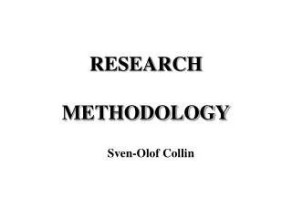 RESEARCH METHODOLOGY