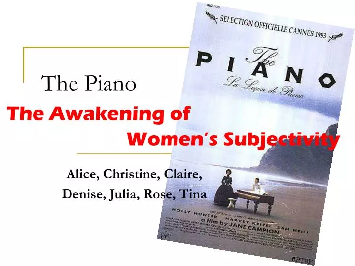 the piano the awakening of women s subjectivity