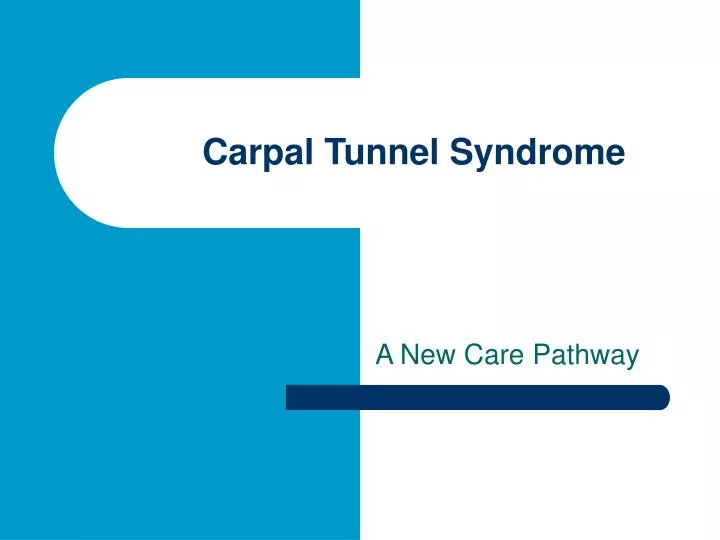 carpal tunnel syndrome