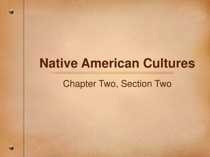 native american cultures