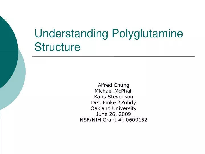 understanding polyglutamine structure