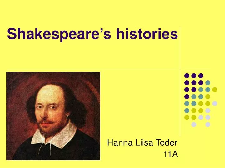 shakespeare s histories
