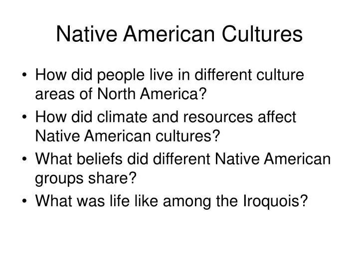 native american cultures