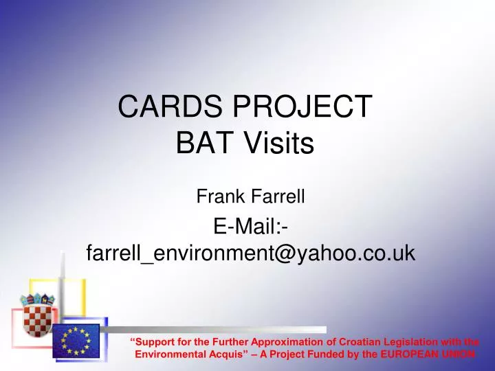 cards project bat visits