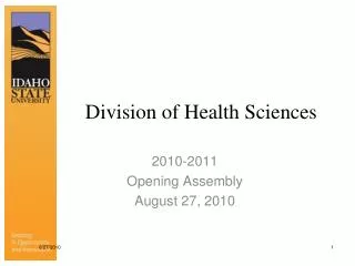 Division of Health Sciences