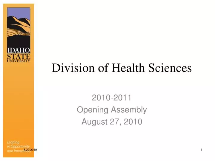 division of health sciences