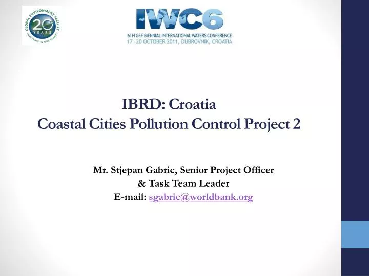 ibrd croatia coastal cities pollution control project 2