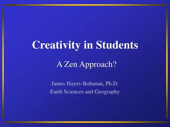 creativity in students