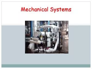 mechanical systems