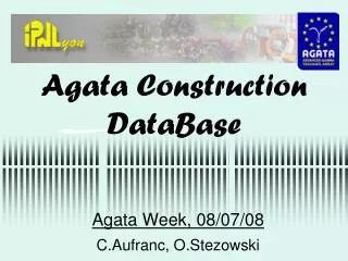 Agata Construction DataBase