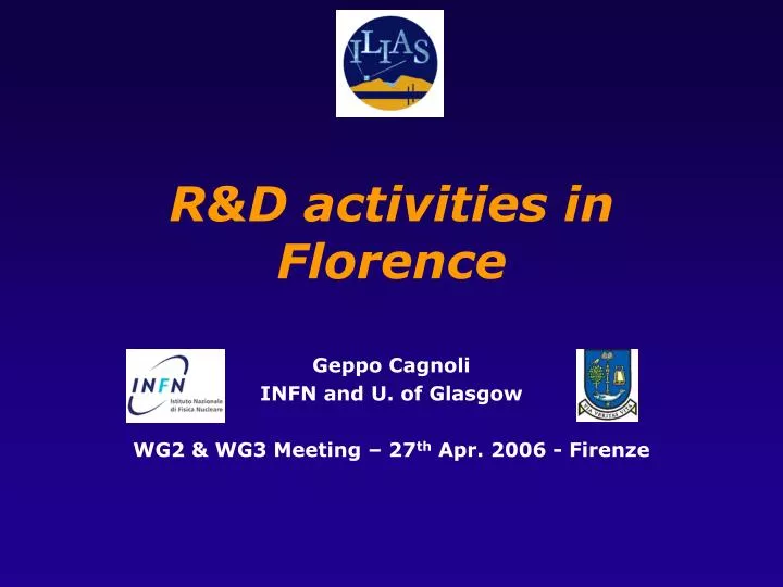 r d activities in florence