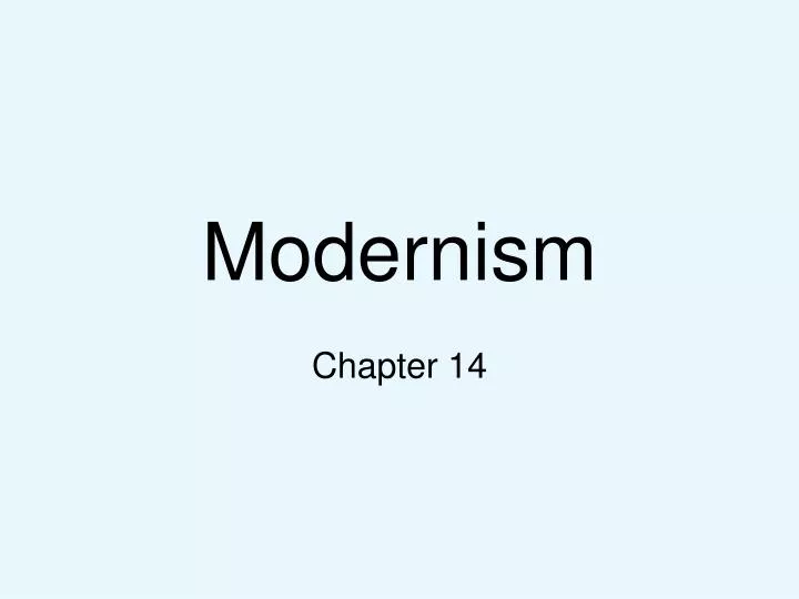 modernism